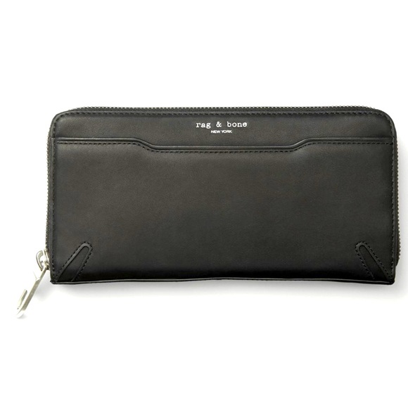 rag & bone Handbags - Rag & Bone Crosby Continental Wallet in Black Leather